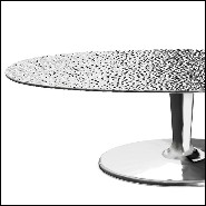 Table basse en aluminium moulé poli 30-Alu Drops