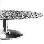 Coffee Table in polished casted aluminium 30-Alu Drops
