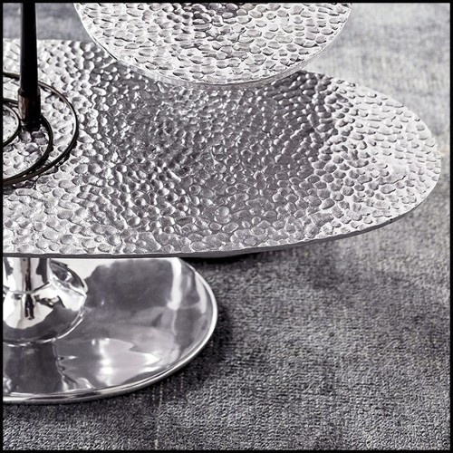 Coffee Table in polished casted aluminium 30-Alu Drops