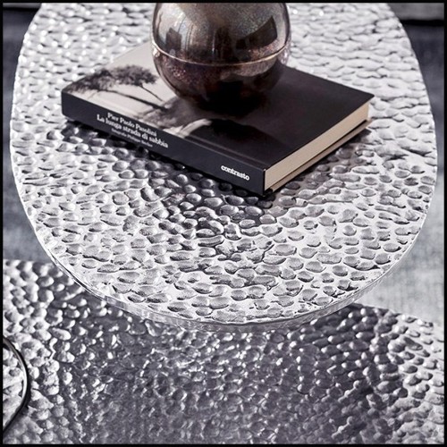 Coffee Table in polished casted aluminium 30-Alu Drops