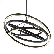 Chandelier finition bronze avec lumières LED intégrées 24-Cassini