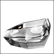 Ashtray in crystal glass 24-Alma Grey