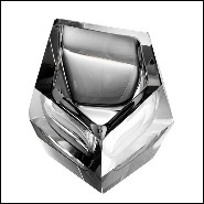 Ashtray in crystal glass 24-Alma Grey