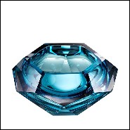 Bowl in crystal glass 24-Las Hayas Blue