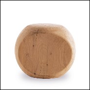 Stool in Solid Cedar 162-Cocoona Shape 3