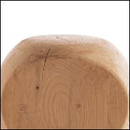 Stool in Solid Cedar 162-Cocoona Shape 3