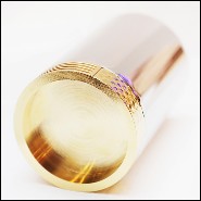 Porte-crayons en laiton massif poli en or blanc PC-Golfer