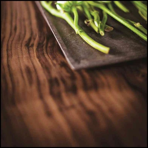 Banc en noyer massif 154-Raw Wood Slat