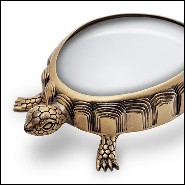 Magnifyer with structure in solid brass 172-Tortoise