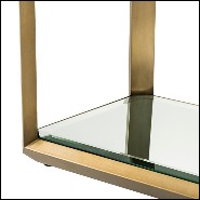 Console en acier inoxydable finition laiton brossé 24-Callum.