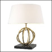 Lampe avec structure en laiton et base en granite 24-Edition