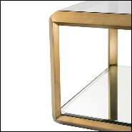 Side Table in stainless steel in brushed brass finish 24-Callum