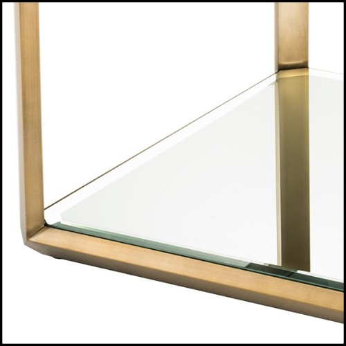 Side Table in stainless steel in brushed brass finish 24-Callum