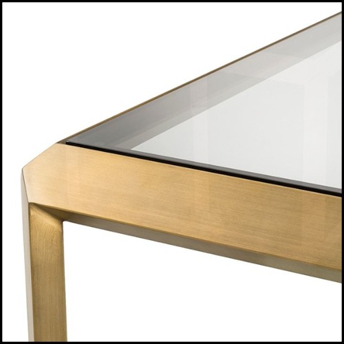 Side Table in stainless steel in brushed brass finish 24-Callum