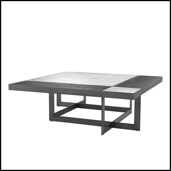 Table basse avec structure en acier inoxydable 24-Hermoza