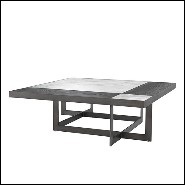 Table basse avec structure en acier inoxydable 24-Hermoza