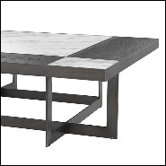 Coffee Table with stainless steel structure 24-Hermoza