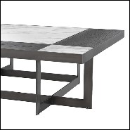 Table basse avec structure en acier inoxydable 24-Hermoza