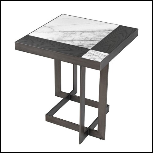 Side Table with stainless steel structure 24-Hermoza