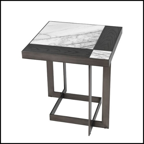 Side Table with stainless steel structure 24-Hermoza