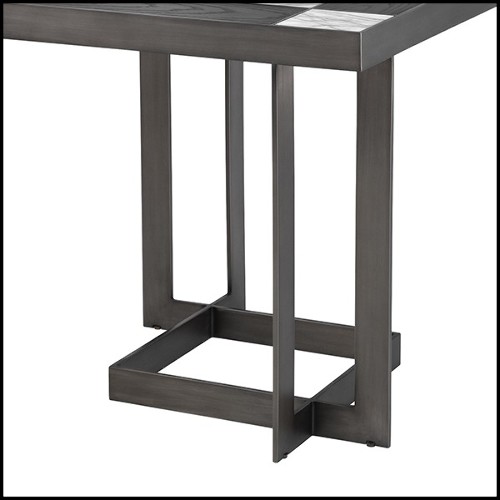 Side Table with stainless steel structure 24-Hermoza