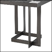 Table d'appoint avec structure en acier inoxydable 24-Hermoza