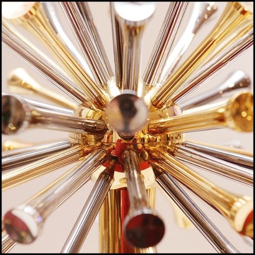 Sculpture with solid walnut base and with 50 Tees PC-Golfer Trophee