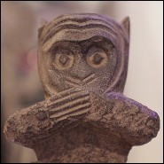 Sculpture en pierre sculptée PC-Stone Monkeys Set of 3 Large