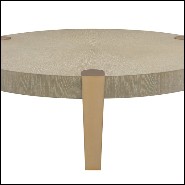 Table basse avec plateau en chêne vernis finition lavé 24-Oxnard