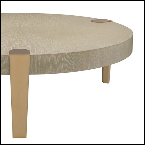 Table basse avec plateau en chêne vernis finition lavé 24-Oxnard