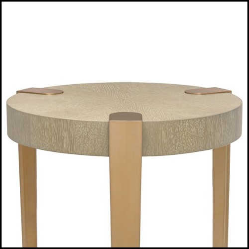 Table d'appoint avec plateau en chêne vernis finition lavé 24-Oxnard