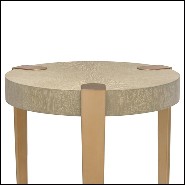 Table d'appoint avec plateau en chêne vernis finition lavé 24-Oxnard