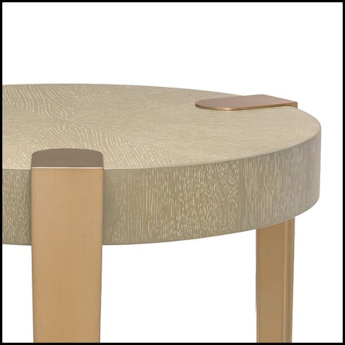 Side Table with top in oak veneer in washed finish 24-Oxnard