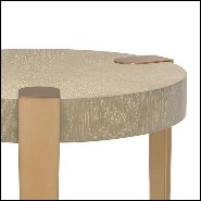 Table d'appoint avec plateau en chêne vernis finition lavé 24-Oxnard