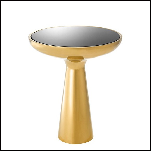 Side Table with structure in stainless steel in gold finish 24-Lindos Gold