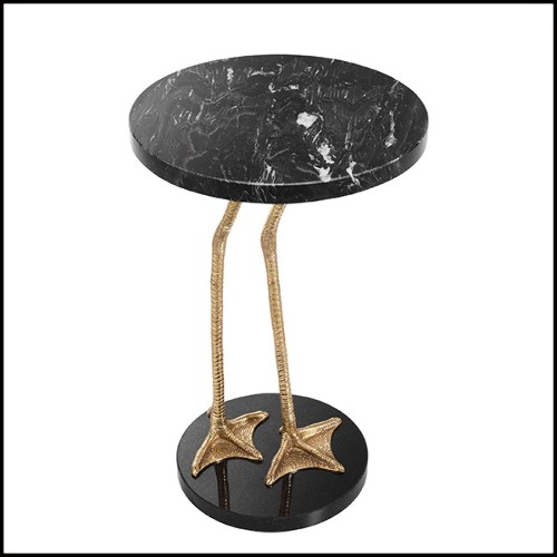 Table d'appoint avec plateau en marbre et base en granite 24-Lagoon