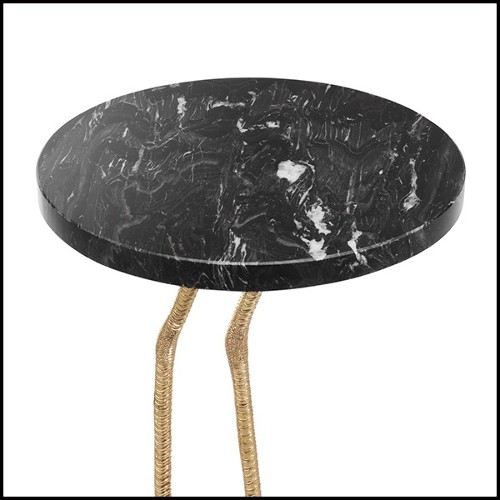 Table d'appoint avec plateau en marbre et base en granite 24-Lagoon