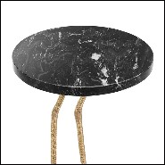 Side Table with top in marble and base in granite 24-Lagoon