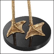 Table d'appoint avec plateau en marbre et base en granite 24-Lagoon