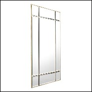 Miroir en laiton finition vintage et verre miroir 24-Beaumont Brass