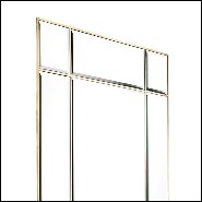 Mirror in brass in vintage finish and mirror glass 24-Beaumont Brass