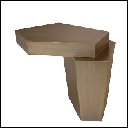Side Table in brass in brushed finish 24-Calabasas Brass