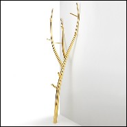 Coat Rack with steel structure in Gold finish 107-Branch Gold 24K