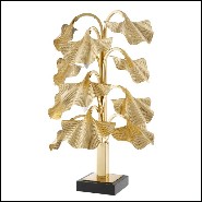 Lampe avec structure en laiton poli et avec base en granite 24-Donati