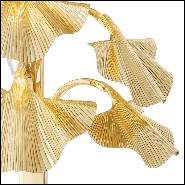 Lamp with structure in polished brass and with base in granite 24-Donati