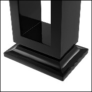 Lampe avec structure en laiton finition black et abat-jour en velours 24-Mandarin