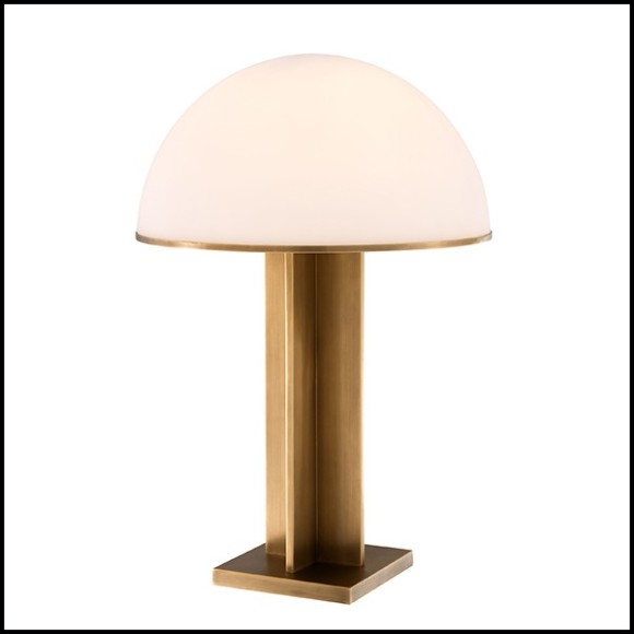 Lampe avec structure en laiton finition antique 24-Berkley