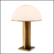 Lampe avec structure en laiton finition antique 24-Berkley