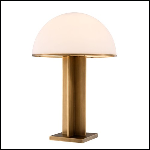 Lampe avec structure en laiton finition antique 24-Berkley