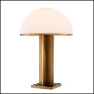 Lampe avec structure en laiton finition antique 24-Berkley